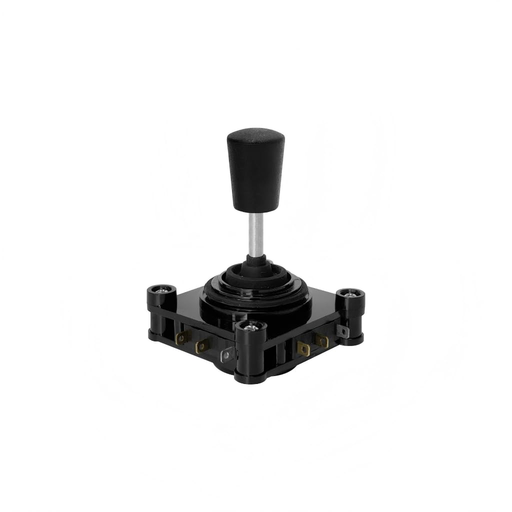 CV4-YX-04R2G 2-Axes Coordinate Square-Directional 360 Degree Without Potentiometer Small Sized Industrial Switch Joystick (1, CV4-YX-04R2G)
