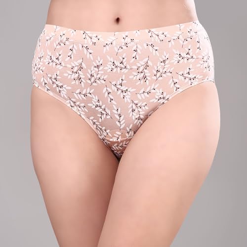 Image of SOIE Women High Rise Full Coverage Printed Stretch Cotton Hipster Panty (Assorted Pack of 3)