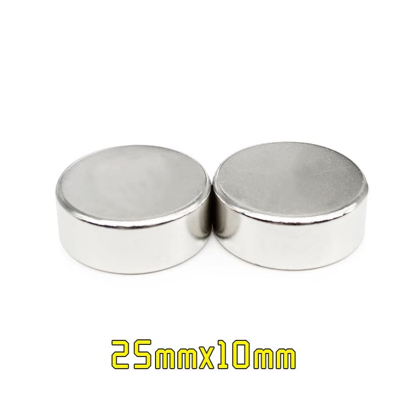1/2/5/10PCS 25x10 mm Round Neodymium 25x10mm Thick Disc Magnetic 25 * 10 Magnets(5PCS)