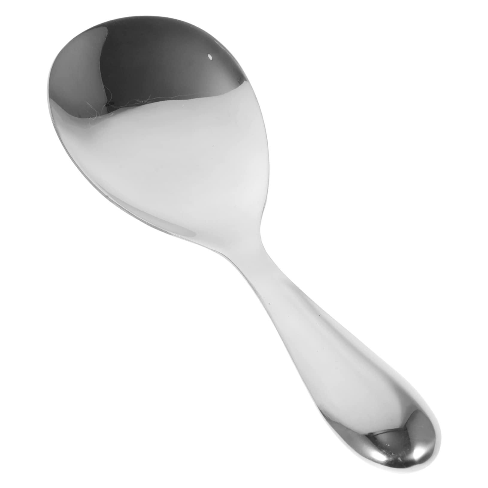 MUCKLILY Convenient Rice Spoon Portable Stainless Steel Spatula for Household Restaurant Use