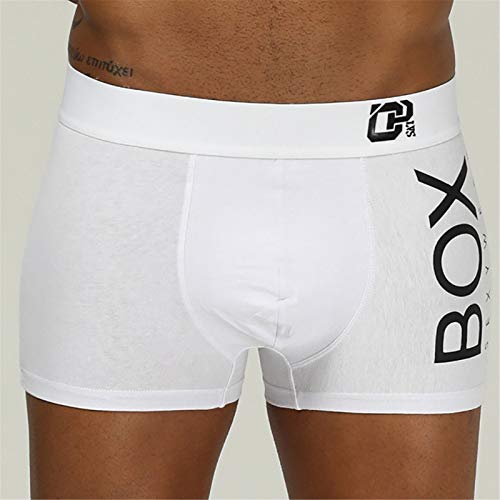 Boxershorts voor heren, katoenen onderbroek, basic boxerbroek, herenondergoed, broekje, briefprint, ademend, U-convexe… - Afbeelding 4