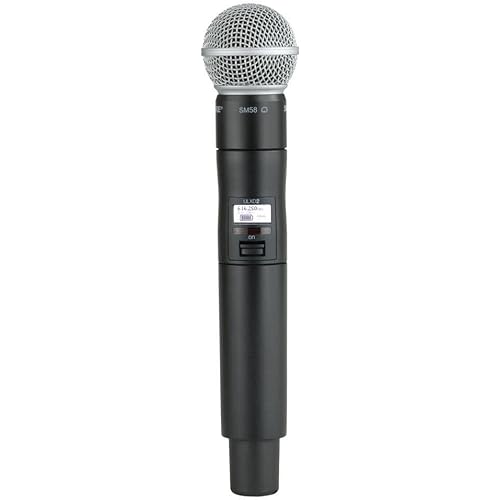 Shure ULXD2/SM58 Handheld Transmitter with SM58 Vocal Mic Capsule - for use with ULX-D Digital Wireless Microphone Systems, Receiver Sold Separately | G50 Band (ULXD2/SM58=-G50)