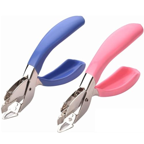 CUEMOON 2 Stück Büroklammer-Ziehwerkzeug, Klammerentferner, Metall Entklammerer, Tackerklammern Heftklammerentferner, Klammer, für Entfernen von Heftklammern für Büro,Schule oder