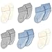 Produktbild Adorel Baby Jungen Anti-Rutsch Socken Warm Frottee 6er-Pack Mehrfarbig 17-20 (Herstellergröße S)