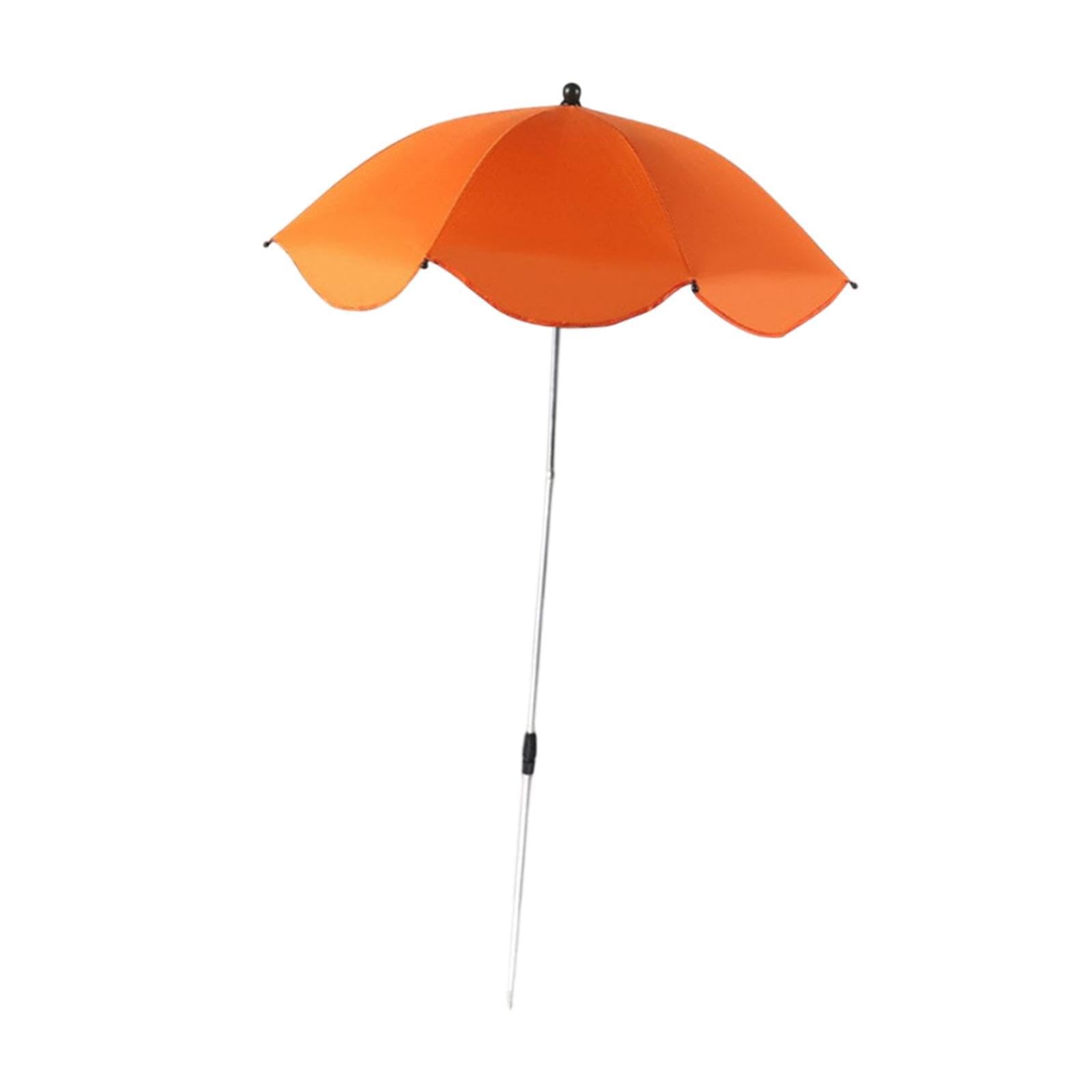 Plant Umbrella Adjustable Sturdy Garden Umbrella Shade for Planters Pot Yard Orange Yellow-image-48
