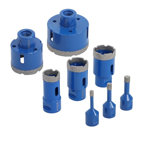 Juego de brocas core diamantadas con rosca M14 de 6-68 mm 8 piezas miniatura 1