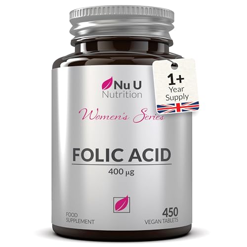 Folic Acid 400 mcg Tablets - High Strength Prenatal Vitamins