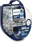 Philips Racing Vision GT200 H4 Car Headlight Bulb +200 Percent, Set of 2