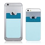 Sinjimoru Sinji Pouch Adhesive accessory pocket for all iPhone, iPod Touch, Galaxy S & Android smart phones (OCEAN)