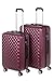 Produktbild Hartschale Kofferset Monaco 2-teilig Gr. L+XL, 65+75cm, 68+110 Liter mit 360° Rollen und Zahlenschloss (iced Bordeaux)