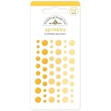 Doodlebug Sprinkles Glossy Enamel Adhesive, Bumblebee Dots, 54-Pack