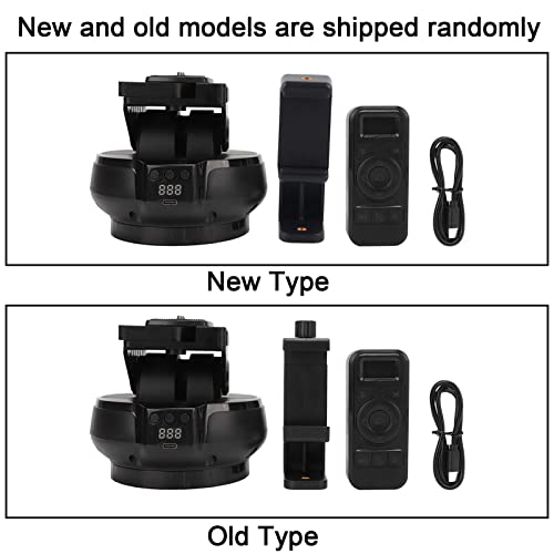 Motorized Pan Tilt Head, 100M Wireless Control, 360 Degree Wireless Rotation, Tilt ±35 Degree, 9 Gears Adjustable Speed, Panoramic Tripod Head For Smartphones, Camera #TOP6