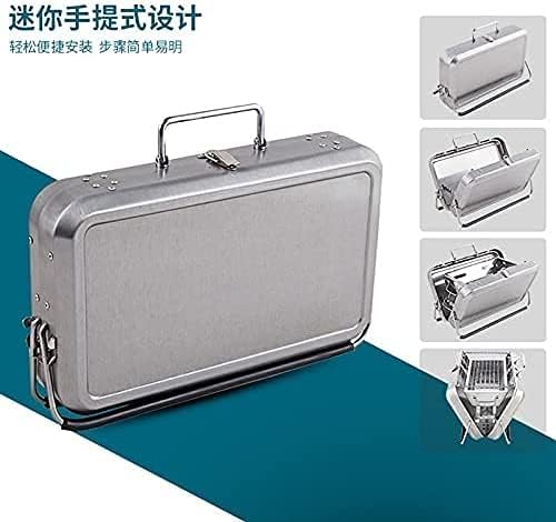 Grill Burners Outdoor Charcoal Grill Portable Camping Grill Stainless Steel Backpacking Stove for Camping Picnic BBQ Hiking