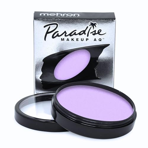 Image of Mehron Makeup Paradise Makeup AQ Pro Size | Stage & Screen Performance, Face & Body Painting, Beauty, Cosplay, and Halloween | Water Activated Face Paint, Body Paint 1.4 oz (40 g) - Pastel Purple