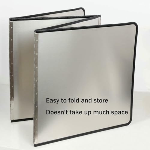 Generico Paraspruzzi in Acciaio Inox - Schermo antischizzi a Maglia fine per friggere, Antiaderente per la Cottura su fornelli, Strumento Essenziale per la Sicurezza in Cucina (Dimensioni: 40x80x40 c