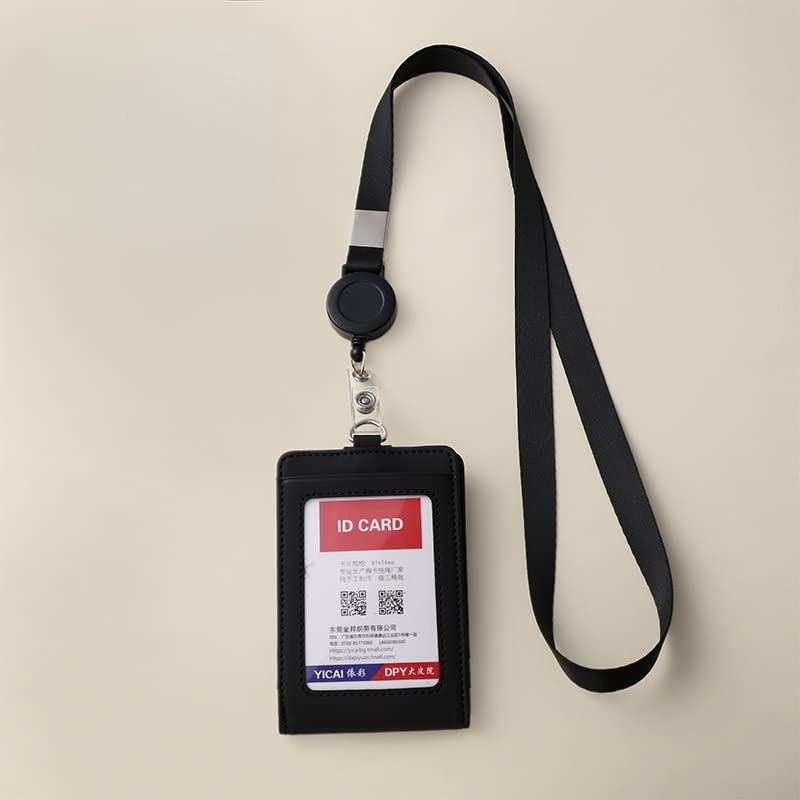 Porte-cartes Avec Cordon Tour De Cou - Léger, Compact 11,5x7,5 Cm - Idéal Pour Cartes De Crédit, Badge Et Pièces