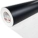 Produktbild DecoMeister Klebefolie Deko-Folie Selbstklebefolie Selbstklebende Möbelfolie Einfarbig Einheitliche Farbe 100x100 cm Schwarz Matt