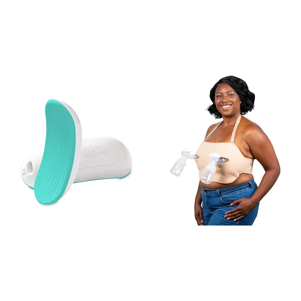 LaVie Expert Recommended Lactation Massager with Breat Pump Strap, Warming, Breastfeeding Support for Clogged Ducts, Mastitis, Improve Milk Flow, Engorgement, Medical Grade (Patented Tech)