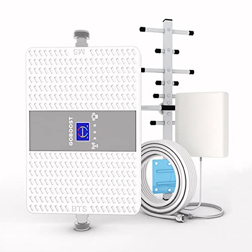 Cell Phone Booster for Home, 2G 3G 4G LTE 5G Band 2 Band 5 850/1900MHz Cell Phone Signal Booster Cellular Signal Booster for Verizon, AT&T, T-Mobile & More | FCC Approved