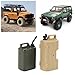 Culnflun 1/10 Scale Mini Plastic Simulation Gas Fuel Tank Can Set Bright Color Easy to Carry and Install for SCX10 RC Crawlers (Yellow+Green)