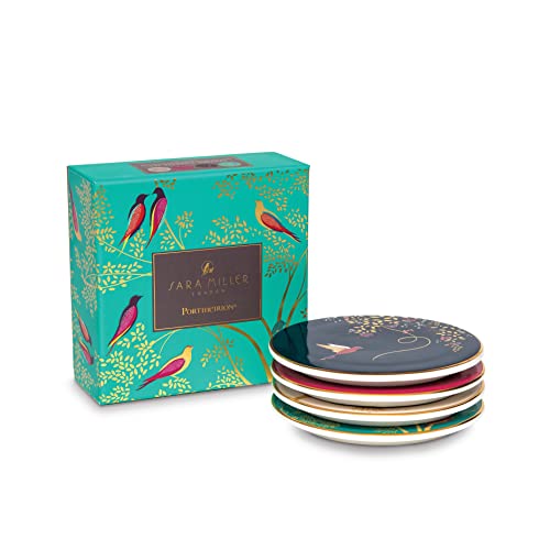 Set di 4 sottobicchieri in ceramica in confezione regalo