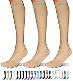 SB SOX 3-Pair Compression Socks (15-20mmHg) for Men & Women – Best Socks for All Day Wear!...