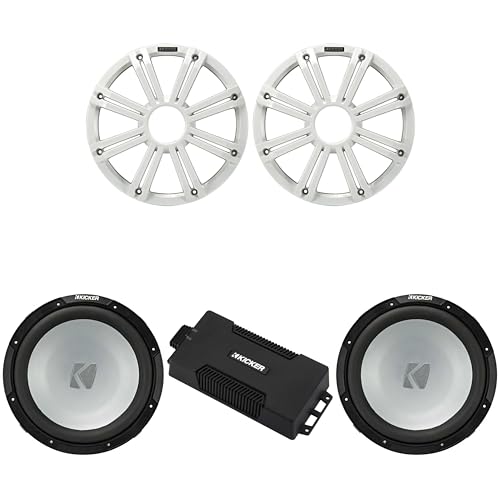 Kicker 48PXA6001 Weatherproof Powersport Mono Amp & (2) 12