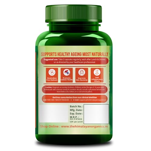 Image of Vlado's Himalayan Organics Naturally Sourced Astaxanthin 4mg Supplement - Small Pack