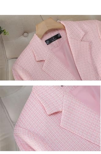 Women's Elegant Office Skirt Suit Set Long Sleeve Blazer and Knee Length Skirt Classic 2 Piece Formal Outfits4