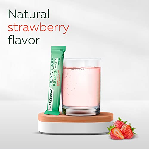 Head Care Replenish Plus Focus From Excedrin Drink Mix With Electrolytes, L-Theanine, Ginger And Caffeine For Head Health Support - 24 Packets #TOP3