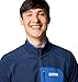 Columbia Men's Outdoor Tracks Full Zip II, Collegiate Navy/MTN Blue, X-Small