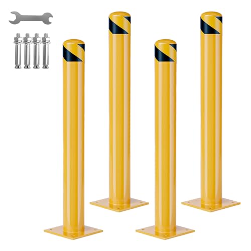 Borne de sécurité amovible en acier haute visibilité Garvee 106 cm pour zone industrielle