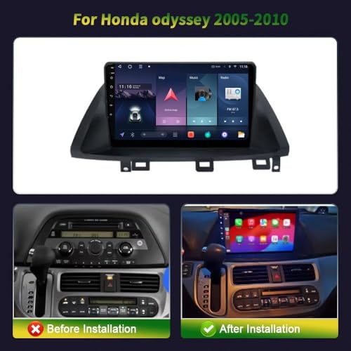 Radio coche 2 DIN con Carplay inalámbrico, Bluetooth y Mirror Link, 1G+32G 4 Núcleos 2