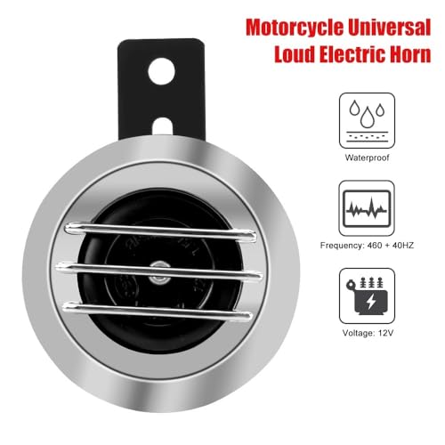 Parlante redondo para manillar moto universal 12V 1.5A 105db miniatura 4