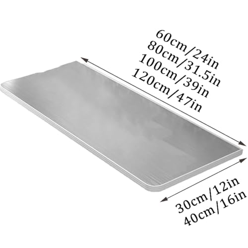 Table pliante murale robuste en inox avec plan de travail durable