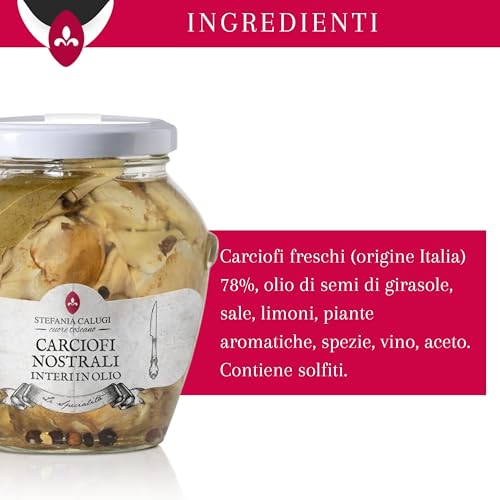 Stefania Calugi - Carciofi Sott’Olio Interi Nostrali - 270gr - Ricetta Tradizionale - Vegan e Gluten Free - Made in Italy - immagine 5