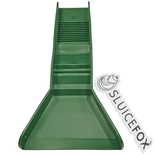 Sluice Fox Pocket Gold Sluice Box – 12” Mini Metal Sluice for Gold Prospecting, Includes Miner’s Moss + V-Trap Matting, Expanded Metal, Ultralight Portable Cleanup by Sluice Fox - Image 4