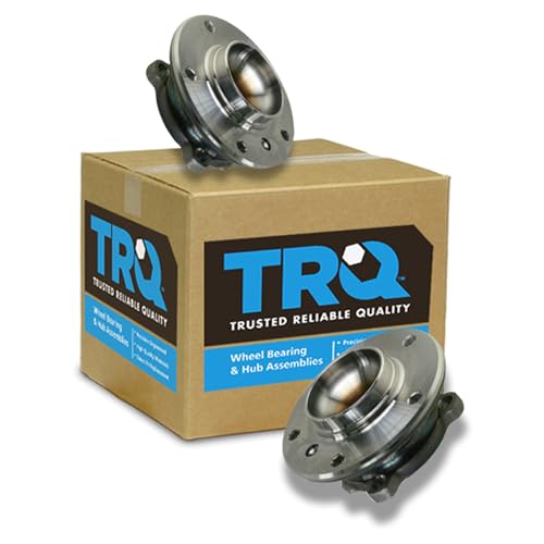 Image of TRQ Front Left and Right Wheel Bearing & Hub Assembly Set 2 Piece for 2006 BMW 325Ci 2006 325i 2006 330Ci 2006 330i 07-13 328i 07-13 335i 08-13 128i 08-13 135i 10-16 Z4 13-15 X1