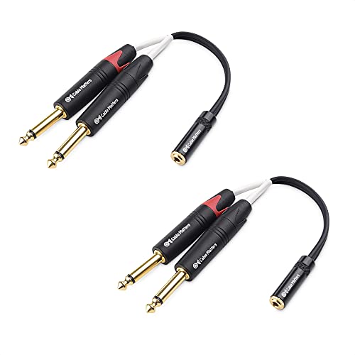 Câble répartiteur double 1/4 vers 3.5 mm Cable Matters noir 15m x2