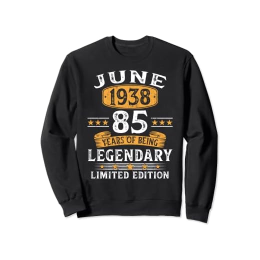 Nacido En Junio 1938 Vintage 85 Años Regalo Hombre Mujer Sudadera