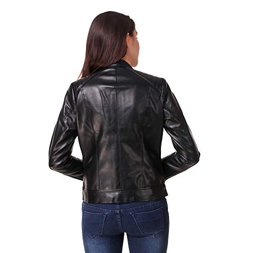 Image of Leather Retail Women's Solid Jacket