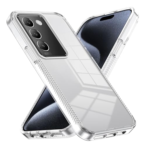 Ultra Slim Case Crystal Clear Compatible with Vivo Y100 (IDN) 2024 Case, Hard Acrylic PC, Ultra Thin Protective Back Cover, Anti-Scratch Shock Absorbing Cover Compatible with Vivo Y100 (IDN) Phone Bac