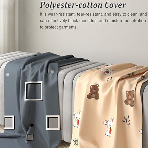 Estante de metal plegable y resistente con 4 pies estables para dormitorio 4