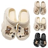 Sabot Femme Ete Confortable EVA Imperméable Chaussures De Jardin Respirant avec Charms Kawaii Sabots Plate Forme De Wedge Tailles Parfaits pour La Plage
