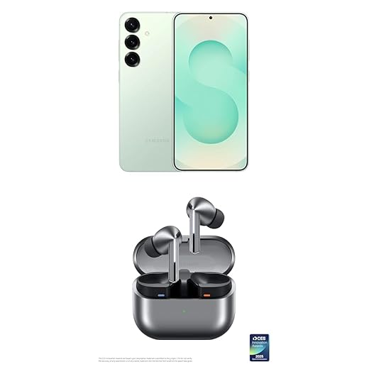 Samsung Galaxy S25+ Mint Smartphone with Earbuds
