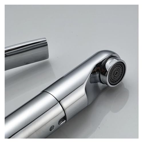 Robinet pivotant extractible en laiton pour évier de salle de bains