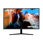 Samsung U32J590UQR - UJ59 Series - LED monitor - 32" (31.5" viewable) - 3840 x 2160 4K @ 60 Hz - VA - 270 cd/m² - 3000:1-4 ms - 2xHDMI, DisplayPort - dark grey/blue