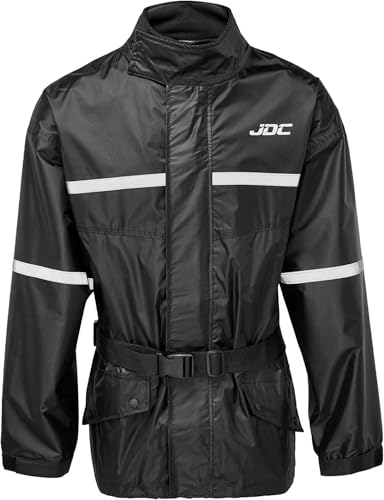 Surveste de pluie moto imperméable JDC Shield haute visibilité réfléchissante