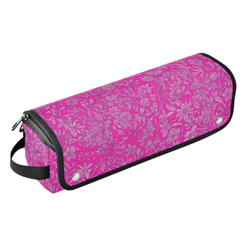 Bolsa de viaje para herramientas de cabello con alfombrilla resistente al calor y accesorios removibles organizador para planchas, rizadores y alaciadoras