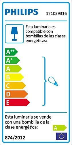 Energy efficiency label for the Philips Skies Outdoor Wall Light